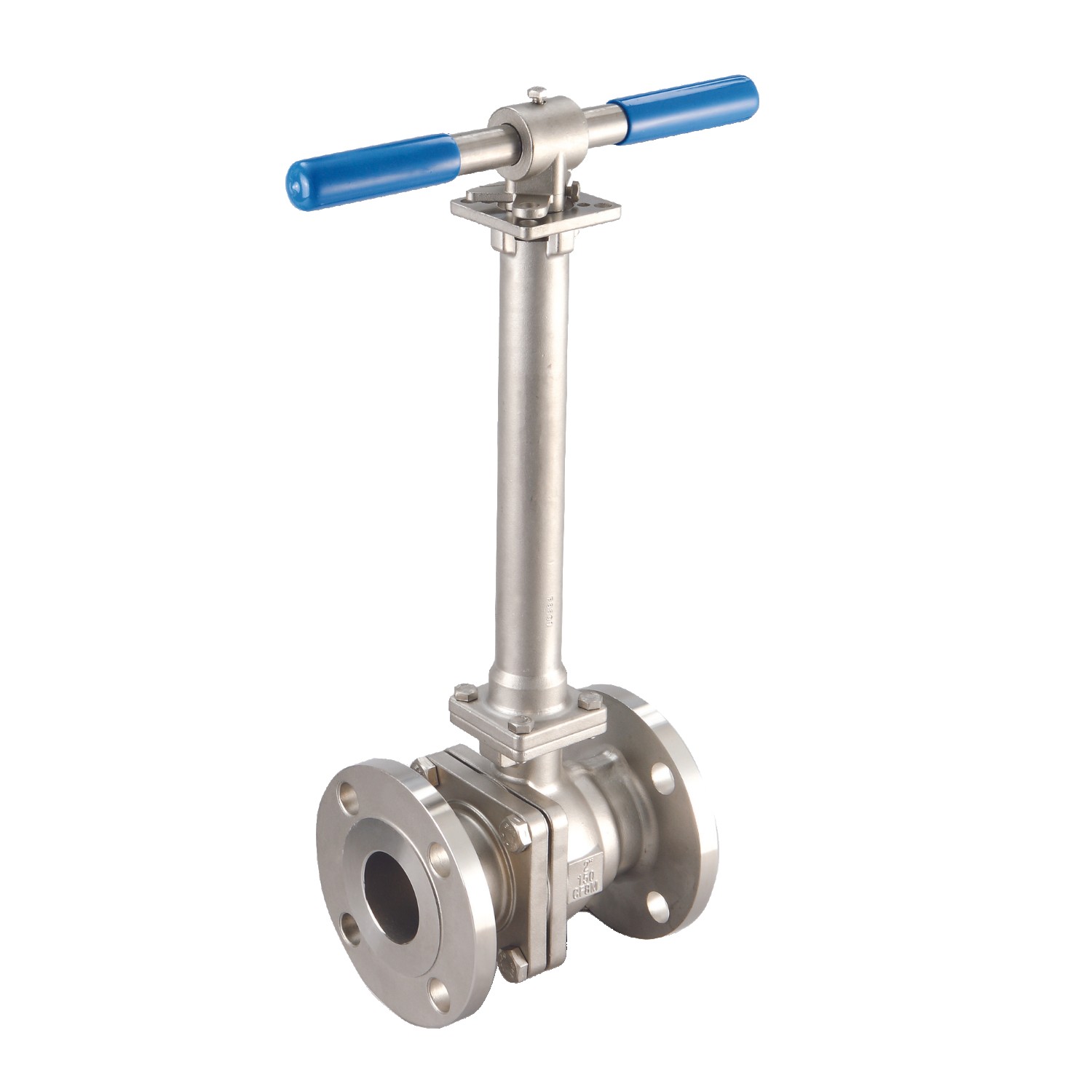 AF-53C 2-Piece DIN Cryogenic Direct Mount Flanged Ball Valve