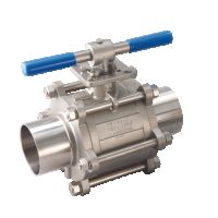 AF-60 3-Piece Sanitary Tube Bore Ball Valve