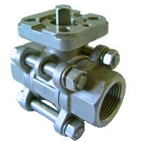 AF-33 3-Piece Direct Mount  Ball Valve