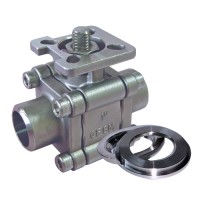 AF-35M 3-Piece Metal Seated Directed Mount Ball Valve