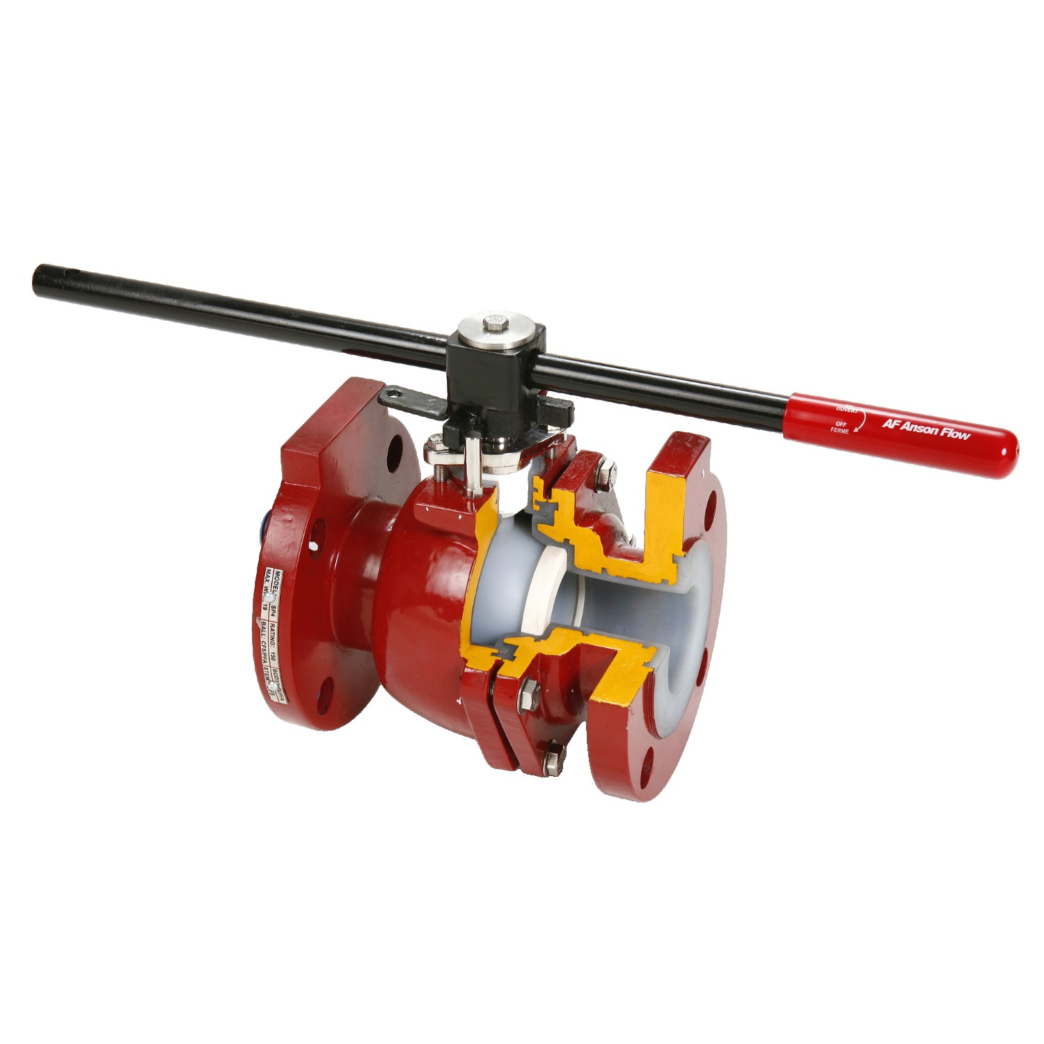 AF-S4B PFA Lined Ball Valve